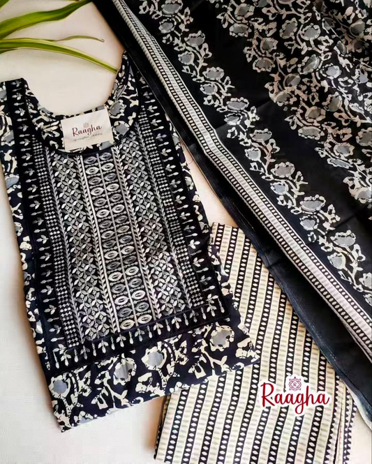 Cotton Salwar Set With Lining
