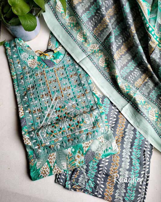 Cotton Salwar Set With Lining