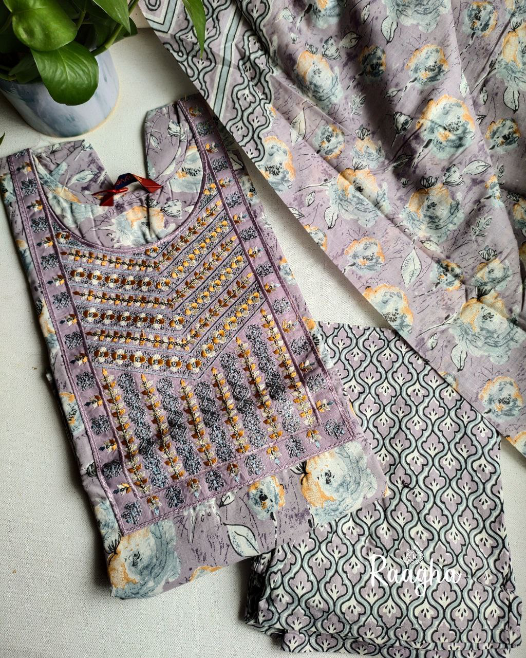 Cotton Salwar Set With Lining