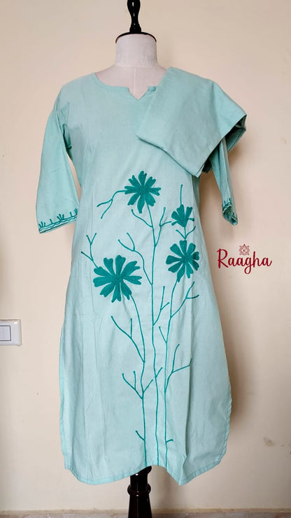 Sunflower embroidery co ord set