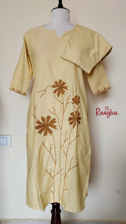 Sunflower embroidery co ord set