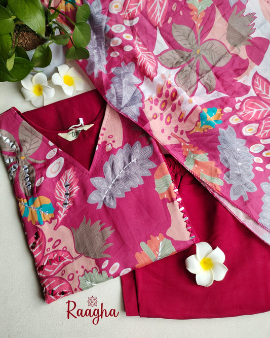 Roman silk,salwar set