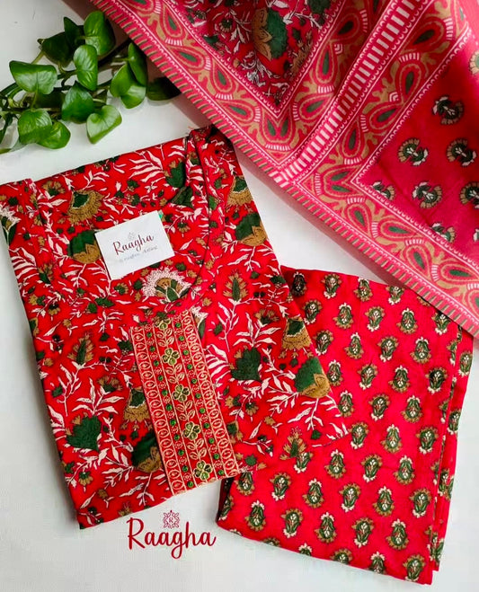 Cotton Salwar Set with Lining