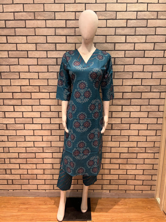Cotton Kurta Pant Set