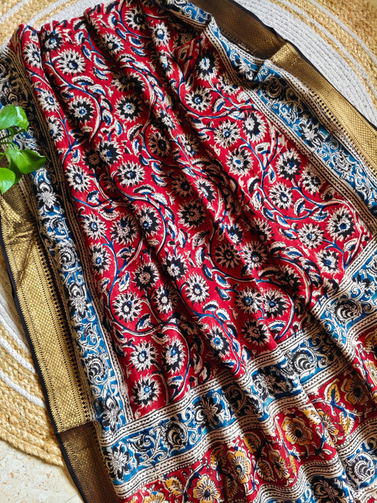 Kalamkari Silk Dupatta