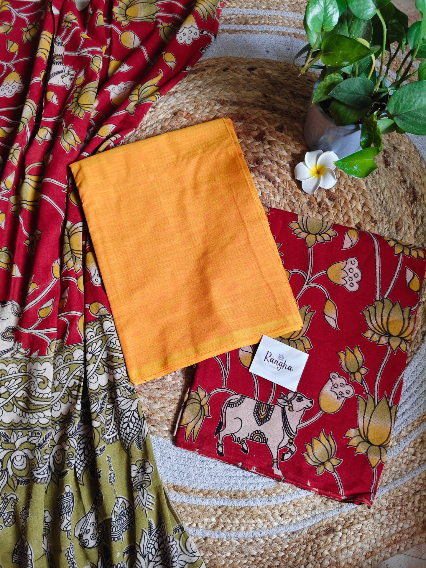 Unstitched Kalamkari Cotton Material