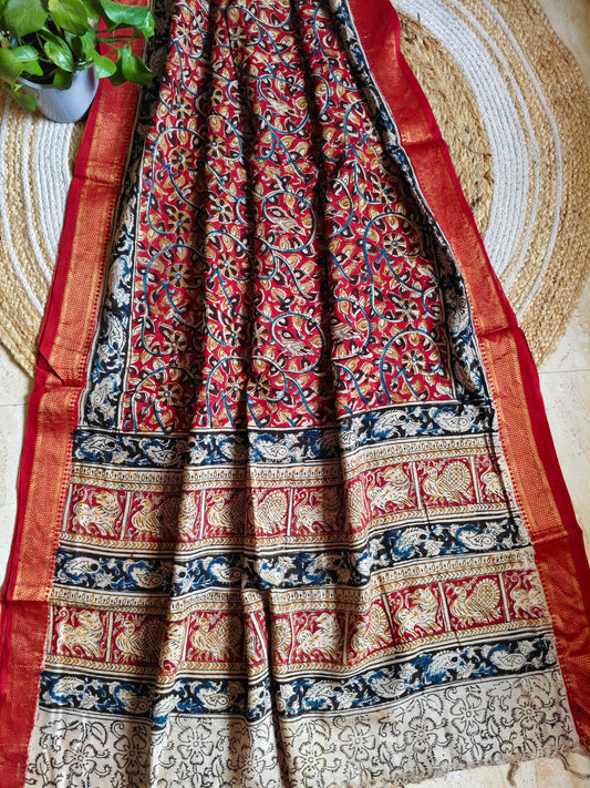 Kalamkari Silk Dupatta