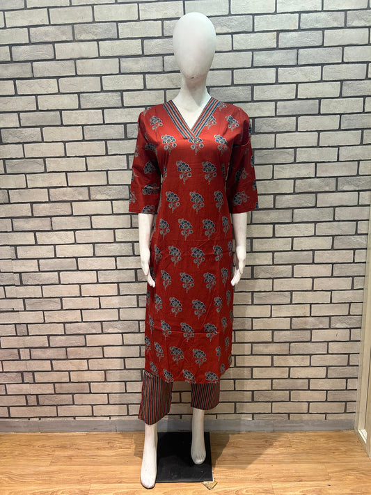 Cotton Kurta Pant Set