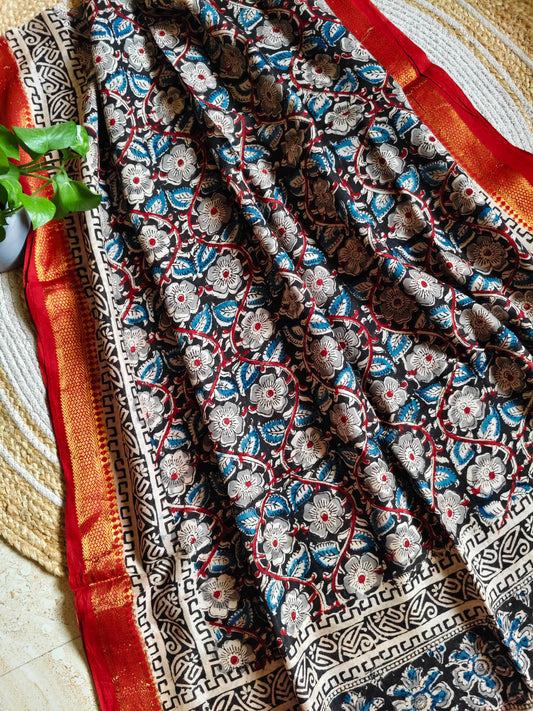 Kalamkari Silk Dupatta