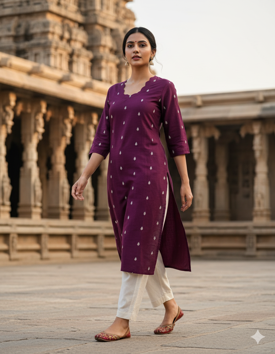 Premium Raw silk kurti
