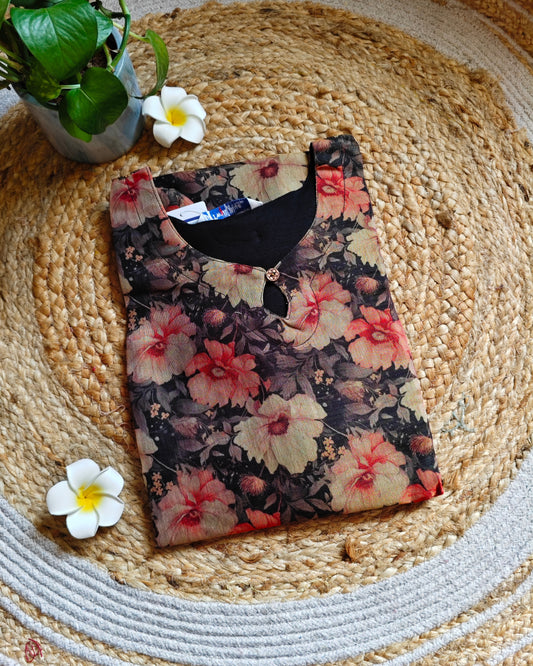 Tissue top with lining