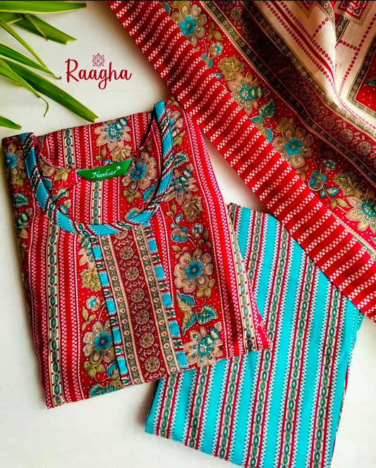 Cotton Patiyala Set with Lining