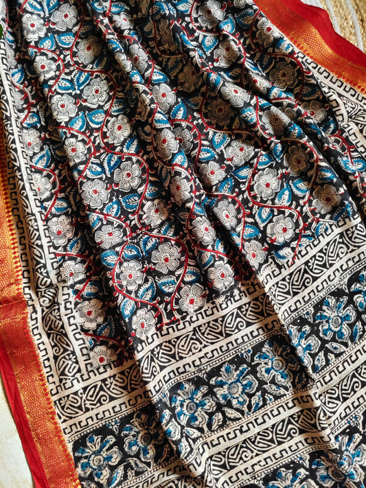 Kalamkari Silk Dupatta