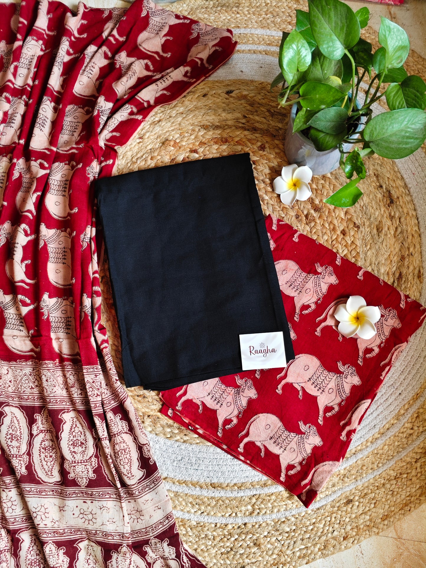 Unstitched Kalamkari Cotton Material