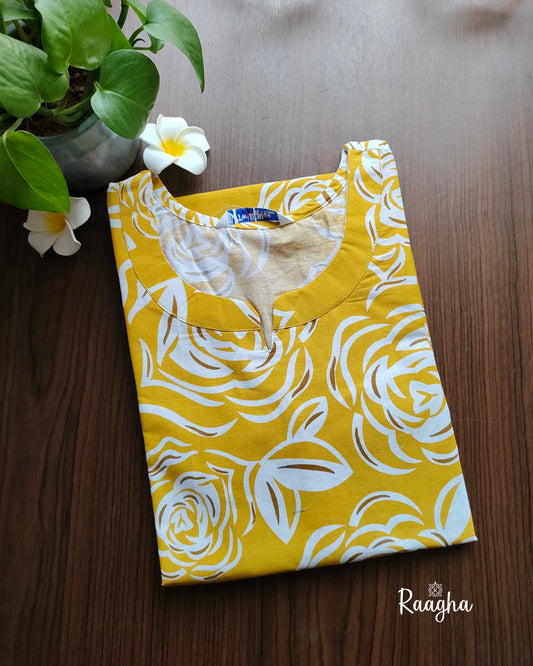 Floral Cotton kurti