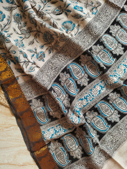 Kalamkari Silk Dupatta