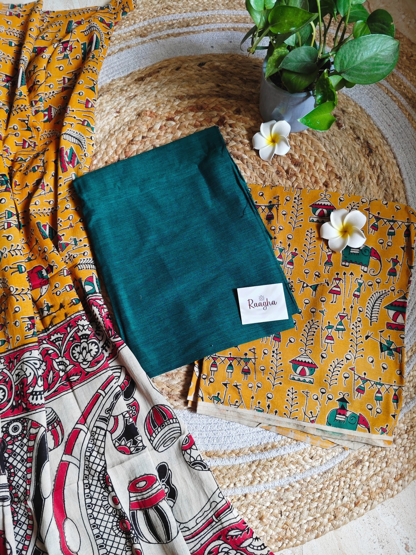 Unstitched Kalamkari Cotton Material