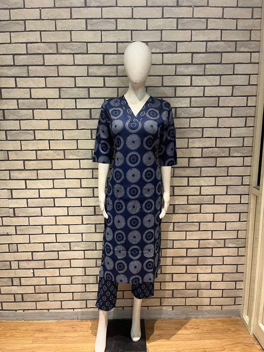 Cotton kurta pant set