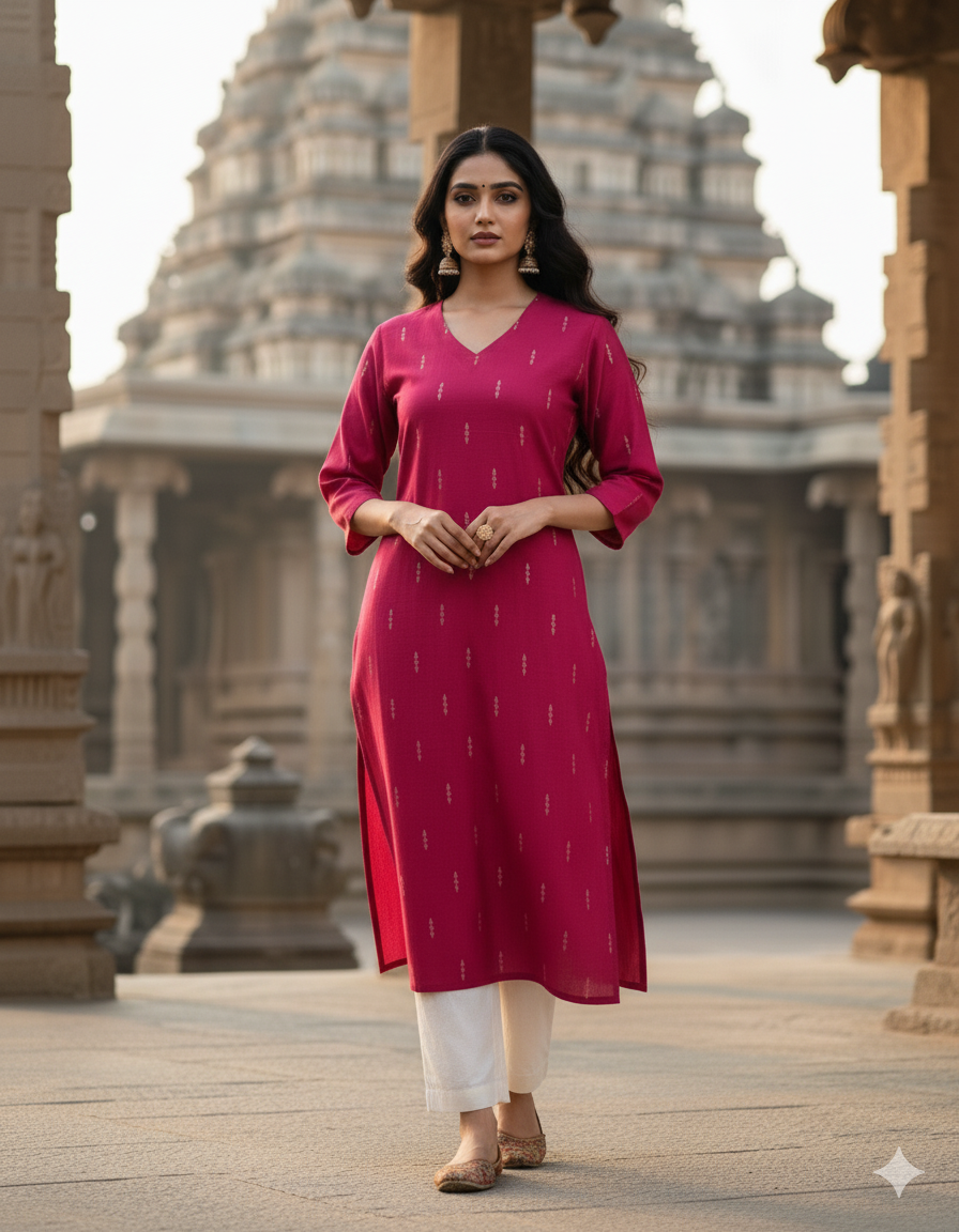 Premium Raw silk Kurtis