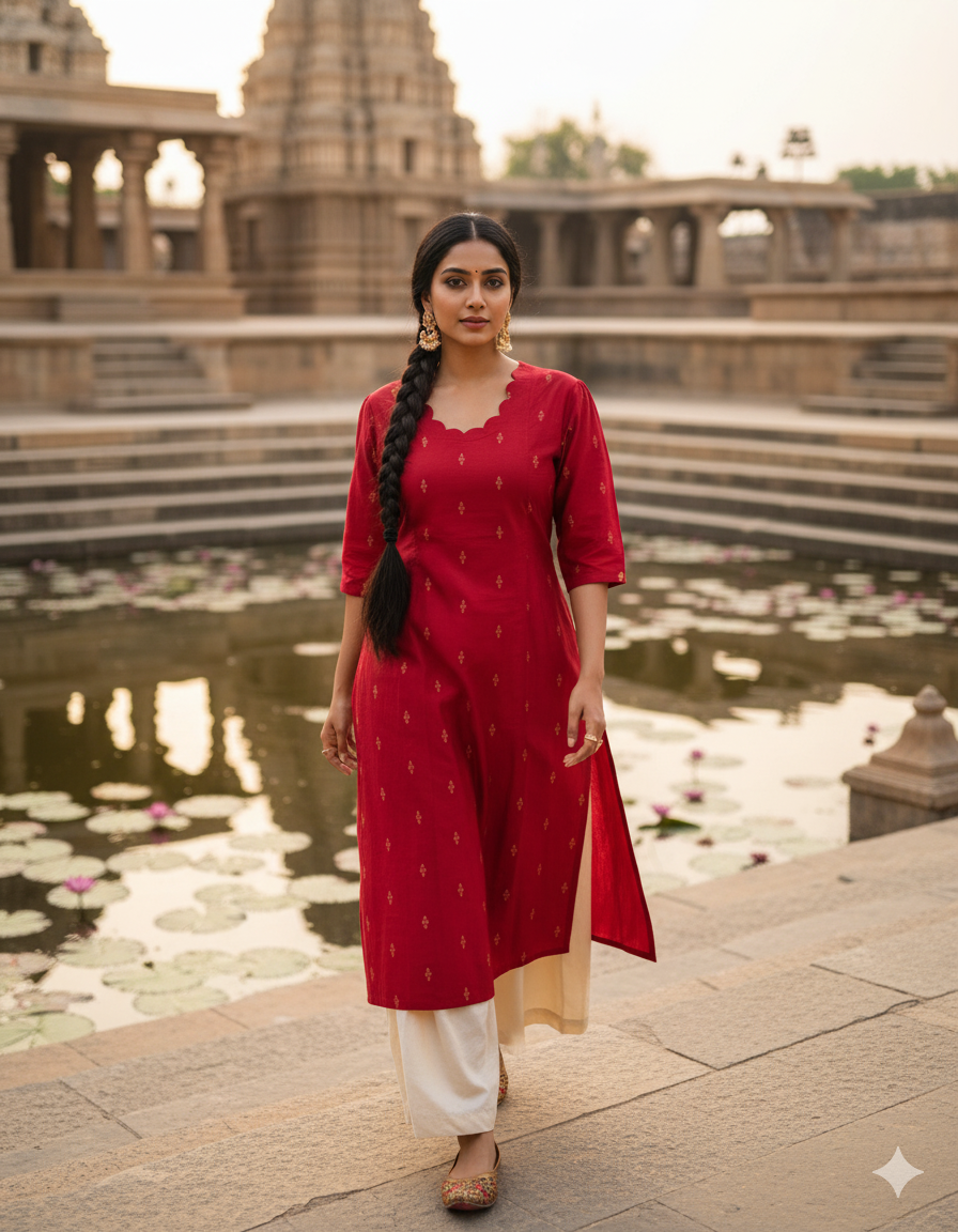 Premium Raw Silk Kurti