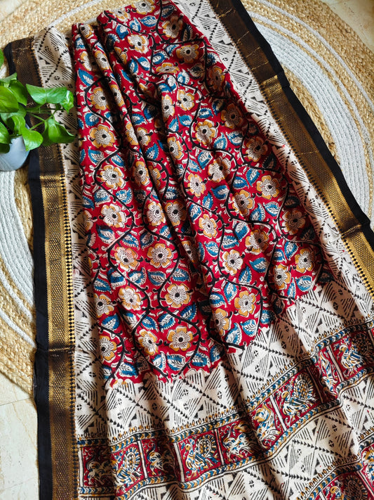 Kalamkari Silk Dupatta