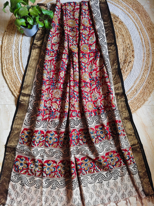 Kalamkari Silk Dupatta