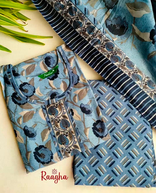 Cotton Patiyala Set with Lining