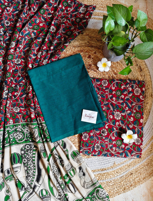 Unstitched Kalamkari Cotton Material